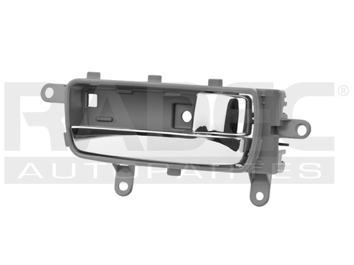 [012-2302-10] MANIJA INTERIOR NS ALTIMA 05-06  GRIS/CROMO PLASTICO HUSHAN Derecho Delantera/Trasera  