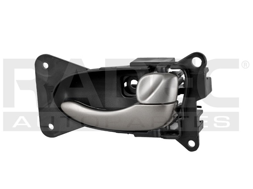 [012-2302-22] MANIJA INTERIOR NS ALTIMA 02-04  NEGRO/PLATA PLASTICO HUSHAN Derecho Delantera/Trasera  