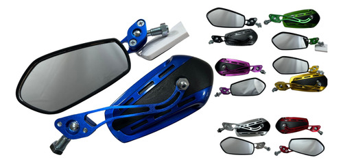 [ENESP-4213-0071A] ESPEJO MOTO SOKO AZUL METALICO