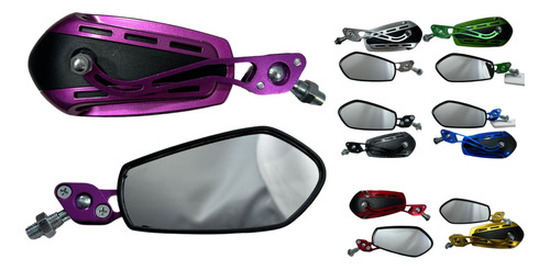 [ENESP-4213-0071M] ESPEJO MOTO SOKO MORADO/NEGRO