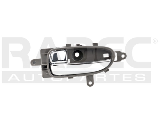 [012-2302-25] MANIJA INTERIOR NS ALTIMA 07-12/MAXIMA 09-15  GRIS/CROMO PLASTICO HUSHAN Izquierdo Delantera/Trasera  