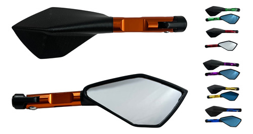 [ENESP-4213-0801N] ESPEJO IRON RACING ITALIA NARANJA