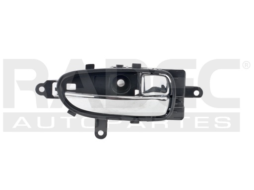 [012-2302-26] MANIJA INTERIOR NS ALTIMA 07-12/MAXIMA 09-15  NEGRA/CROMO PLASTICO HUSHAN Derecho Delantera/Trasera  
