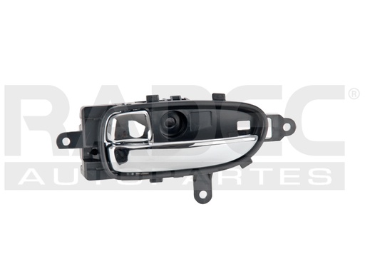[012-2302-27] MANIJA INTERIOR NS ALTIMA 07-12/MAXIMA 09-15  NEGRA/CROMO PLASTICO HUSHAN Izquierdo Delantera/Trasera  