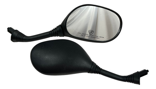 [F10010196] Espejo Retrovisor Moto Italika ATV250 con Reversa Negro