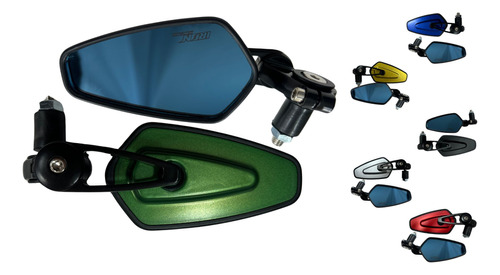 [ESP-4213-0104V] ESPEJO RETROVISOR MOTO IRON RACING AMERICA VERDE