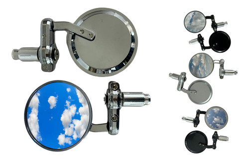 [ENESP-4213-0101B] ESPEJO PARA MOTOUNIVERSAL REDONDO PLATA 1PAR