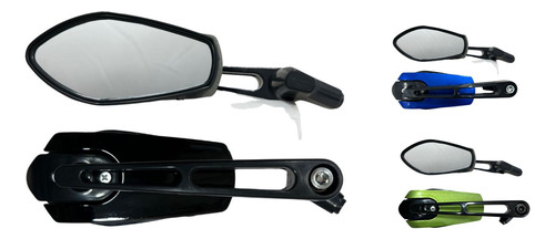 [ENESP-4213-0061N] ESPEJO RETROVISOR MOTO UNIVERSAL NEGRO