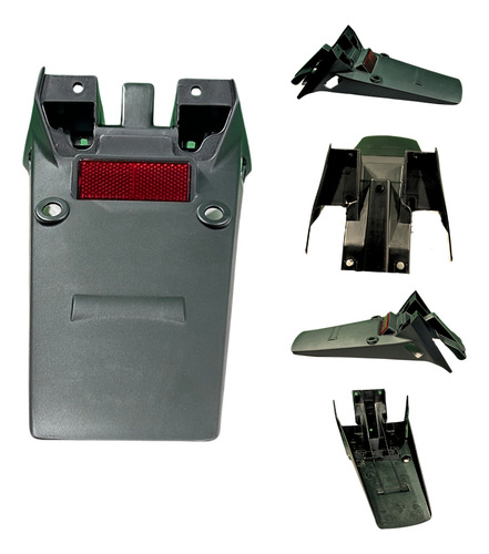 [SAL-4102-5076] SALPICADERA TRASERA NEGRA MASUDA PARA ITALIKA DM200 14-17