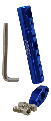 [BAS-1103-9601] BASE ESPEJO AZUL BARRA INSTALACION MOTO IR9601