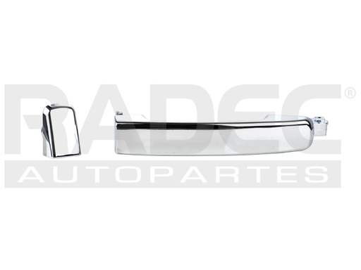 [012-2307-04] MANIJA EXTERIOR NS FRONTIER/XTERRA 05-15/PATHFINDER 05-12/QUEST 04-09/MAXIMA 04-08  SIN HOYO PARA LLAVE CROMADA PLASTICO HUSHAN Derecho/Izquierdo Delantera/Trasera  