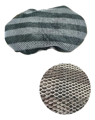 [ENCA-L3] CUBRE ASIENTO TERMICO P/MOTO 90X51 L NEGRO&PLATA