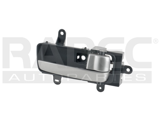 [012-2310-14] MANIJA INTERIOR NS MAXIMA 04-05  NEGRO/PLATA PLASTICO HUSHAN Derecho Delantera/Trasera  