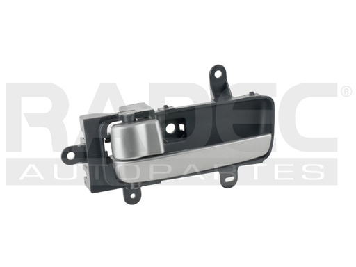 [012-2310-15] MANIJA INTERIOR NS MAXIMA 04-05  NEGRO/PLATA PLASTICO HUSHAN Izquierdo Delantera/Trasera  