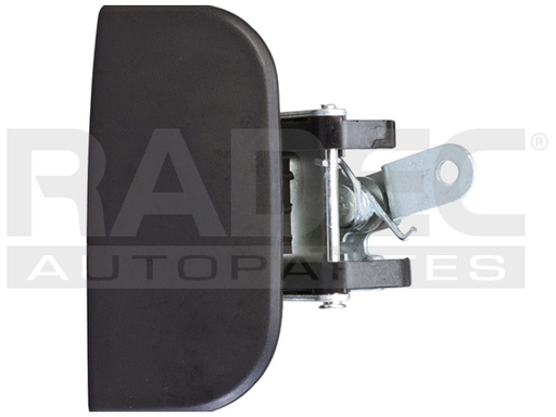 [012-2313-12] MANIJA EXTERIOR NS PATHFINDER SE 96-04  IN QX4 97-03  CORRUGADA NEGRA PLASTICO HUSHAN Derecho Trasera  