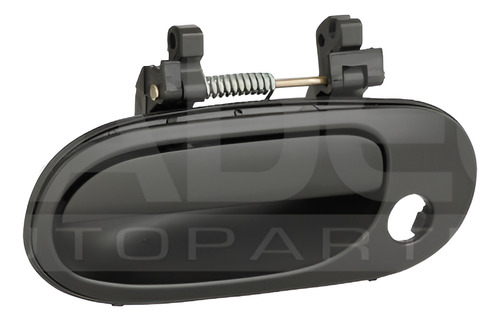 [012-2316-01] MANIJA EXTERIOR NS SENTRA 00-06  CON HOYO PARA LLAVE LISA PARA PINTAR NEGRA PLASTICO HUSHAN Izquierdo Delantera  