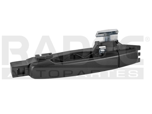 [012-2316-31] MANIJA EXTERIOR NS SENTRA 07-12  CON BASE LISA PARA PINTAR NEGRA PLASTICO HUSHAN Izquierdo Trasera  
