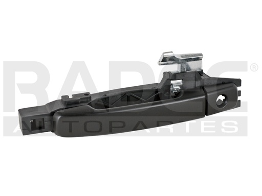 [012-2316-33] MANIJA EXTERIOR NS SENTRA 07-12  CON HOYO PARA LLAVE/SIN HOYO PARA SENSOR CON BASE LISA PARA PINTAR NEGRA HUSHAN Izquierdo Delantera  