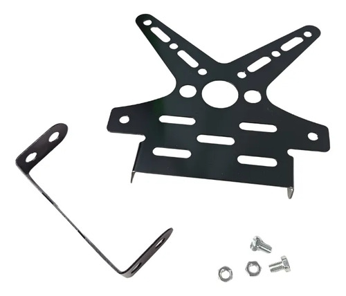 [ENPOR-6799-0001N] PORTAPLACA ALUMINIO DECORATIVO NEGRO