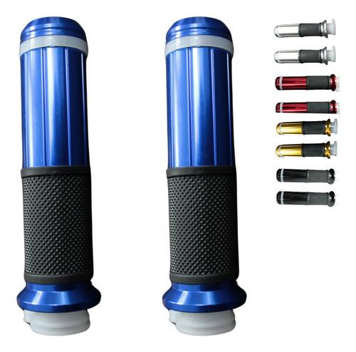 [ENPUN-1107-0400A] JUEGO DE PUÑOS MATSUMA AZUL DE ALUMINIO CON LUZ