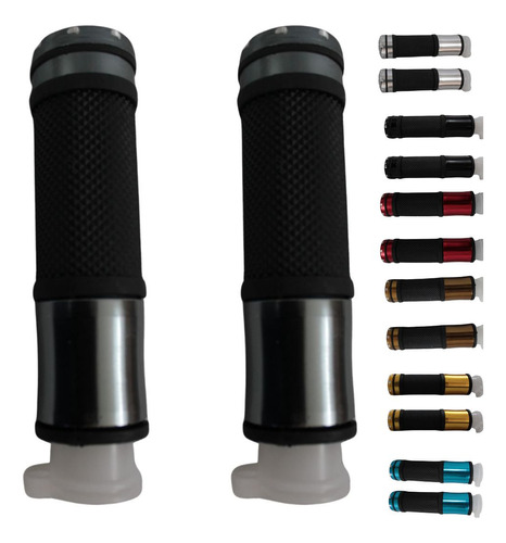 [ENPUN-1107-0013T] JUEGO DE PUÑOS PARA MOTO ALUMINIO MATSUMA COLOR TITANIO