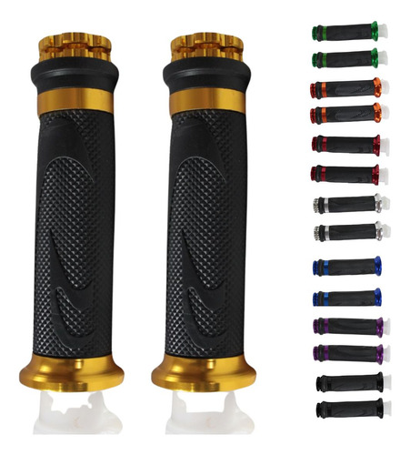 [ENPUN-1107-0015D] PUÑOS JGO. ALUMINIO DORADO