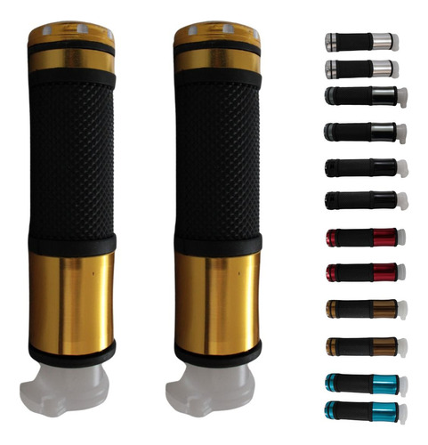 [ENPUN-1107-0013D] JUEGO DE PUÑOS PARA MOTO ALUMINIO MATSUMA COLOR DORADO