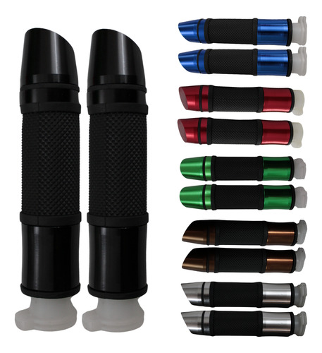 [ENPUN-1107-0025N] PUÑOS JGO. ALUMINIO NEGRO