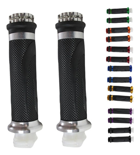 [ENPUN-1107-0015] PUÑOS JGO. ALUMINIO PLATA