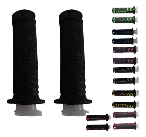 [ENPUN-1107-0031N] PUÑOS JGO. GOMA SUAVE NEGRO