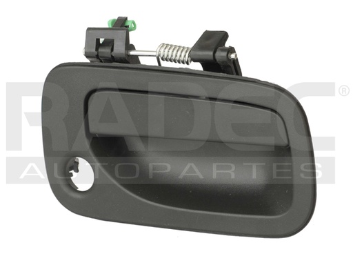 [012-2322-00] MANIJA EXTERIOR NS URVAN 02-13  CORRUGADA NEGRA PLASTICO HUSHAN Derecho Delantera  