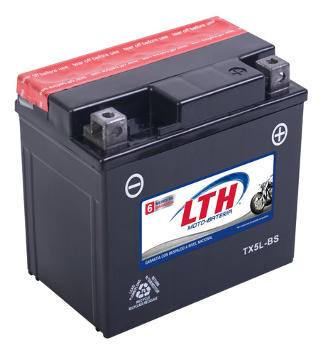 [LTH-TX5L-BS] BATERIA MOTO LTH TX5L-BS 113X105X70MM TECNOLOGIA AGM