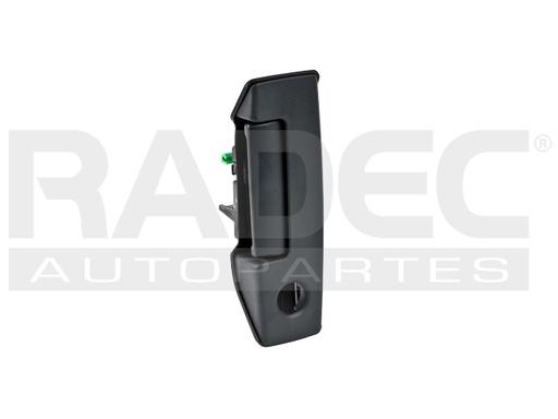 [012-2322-03] MANIJA EXTERIOR NS URVAN 02-18  CON HOYO PARA LLAVE CORRUGADA NEGRA PLASTICO HUSHAN Izquierdo  Puerta corrediza 