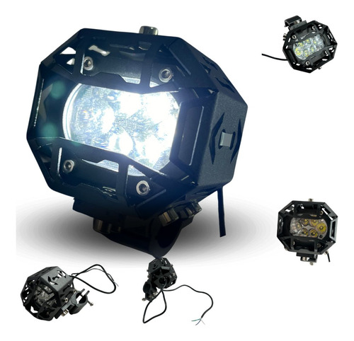 [FOB-3216-1701] FARO AUXILIAR MOTO IRON RACING HIPERLED 8-80V 30W 3000LM 6000K