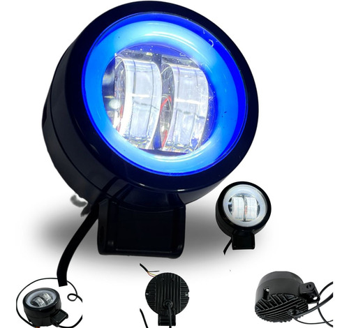 [ENFOB-3216-1628E] FARO AUXILIAR HYPERLED OJO ANGEL AZUL 20W 2500LM