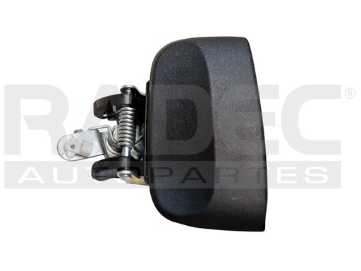[012-2323-03] MANIJA EXTERIOR NS XTERRA 00-04  CORRUGADA NEGRA PLASTICO HUSHAN Izquierdo Trasera  