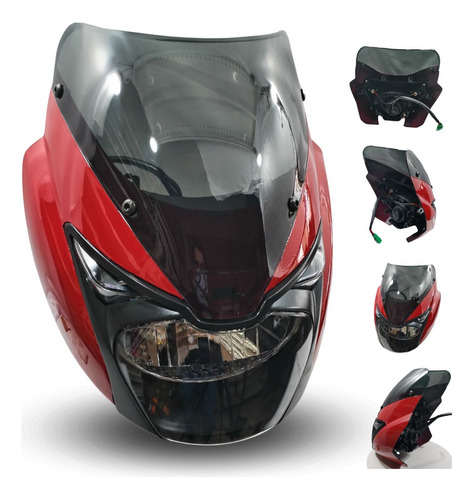 [ENFAR-3211-0204] FARO COMPLETO BAJAJ PULSAR 180 ROJO