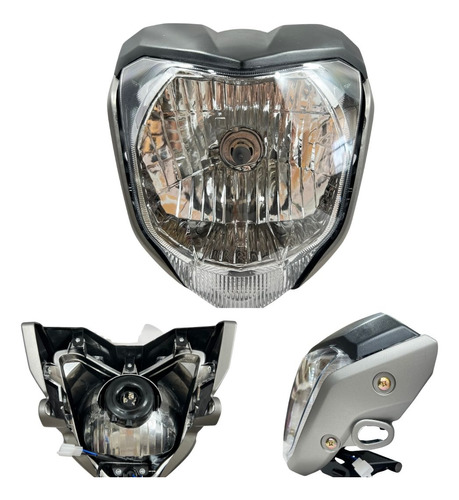 [ENFAR-3211-0036] FARO COMPLETO YAMAHA FZ16 GRIS