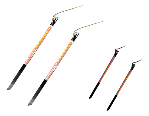 [EN-LL066] TIRA DE LUZ AMARILLO/ROJO DE CHOQUE 1PAR