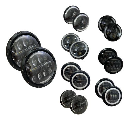 [FOB-3216-9084] FARO JGO 7" DEL. REDONDO LED OJO ANGEL BLX-C2402