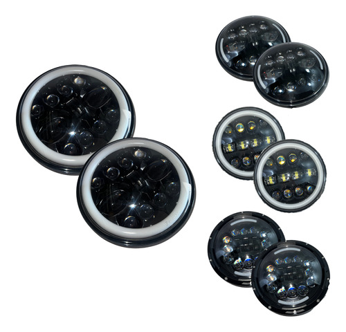 [FOB-3216-9089] FARO DELANTERO REDONDO LED OJO ANGEL 7" BLX-C2901