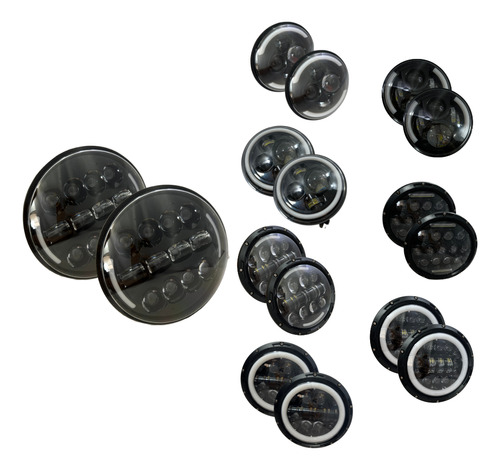 [FOB-3216-9092] FARO JGO 7" DEL. REDONDO LED OJO ANGEL BLX-C3002