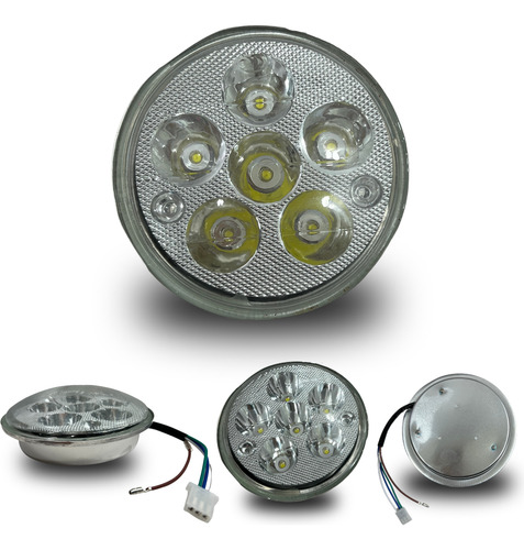 [EN-021] FARO LED REDONDO GRANDE PARA MOTO DC 10-95V 25W
