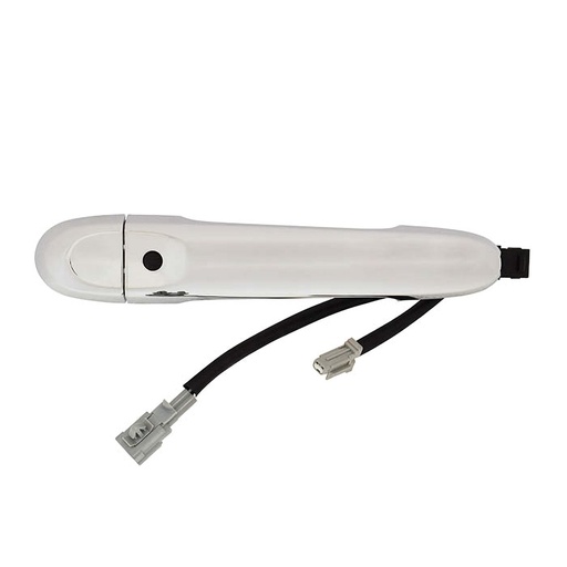 [012-2327-10] MANIJA EXTERIOR NS VERSA 12-19/MARCH 12-20/CUBE 09-14/JUKE 11-17/NOTE 14-18  SIN HOYO PARA LLAVE CON SENSOR CROMADA PLASTICO HUSHAN Derecho Delantera  