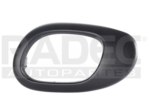 [012-2401-08] MANIJA INTERIOR PG 206 01-09  SOLO BISEL NEGRO PLASTICO HUSHAN Derecho Delantera/Trasera  