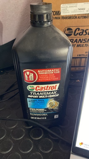 [15D927] ACEITE CASTROL TRANSMAX HONDA TOYOTA NISSAN JASI-1A 946ml