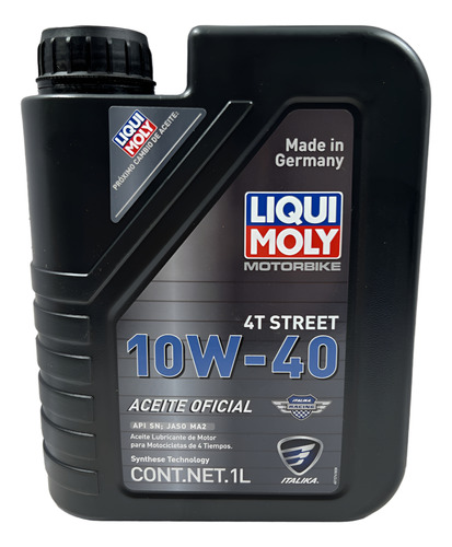 [L01032067] ACEITE LIQUI MOLY-ITK 4T 10W-40 CJ 6L TODOS