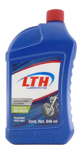 [LTH-MOTO] ACEITE LTH MOTO 20W50 4T JASO MA2 946ML MINERAL
