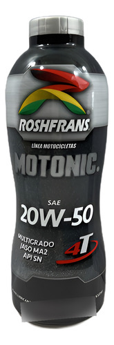 [PT07300027] ACEITE ROSHFRANS 4T JASO 20W50 MOTO 1L =RS-16942