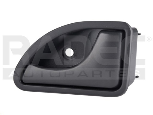 [012-2602-06] MANIJA INTERIOR RN KANGOO 04-18  HOYO 8MM NEGRO PLASTICO HUSHAN Derecho Delantera  